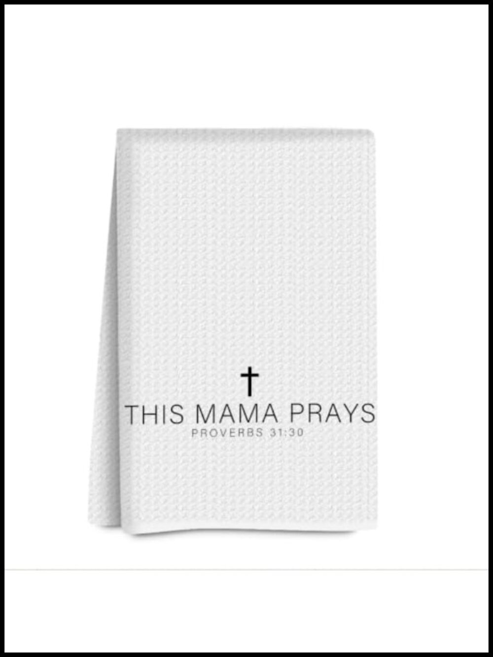 Christian Religious Kitchen Towel 16x24 Waffle Weave Microfiber Gift